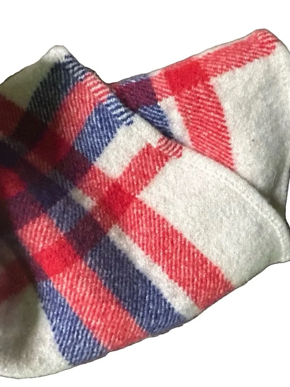 Women’s J. Crew Red White Blue Plaid Winter Scarf